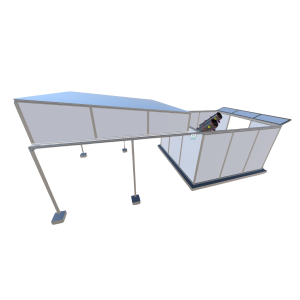3m x 3m Roll Off Roof Observatory - Full Motorised Operation - Remote Imaging